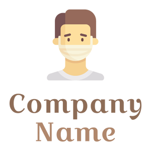 Medical mask logo on a White background - Medical & Farmacia
