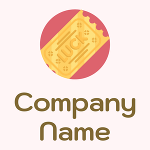 Golden ticket on a Snow background - Abstrato