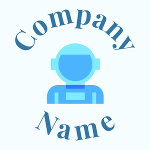 Astronaut logo on a Azure background - Tecnologia