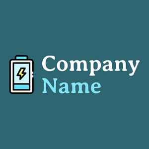 Battery on a Blumine background - Industriel