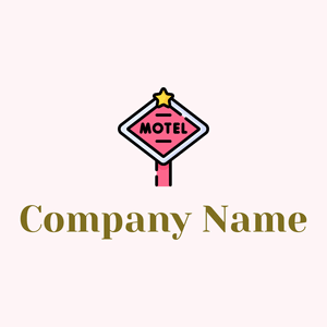 Board logo on a Lavender Blush background - Viagens & Hotel