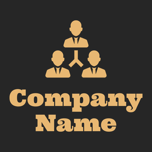 Workers connections symbol on a Nero background - Communauté & Non-profit