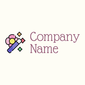 Magic wand logo on a Ivory background - Entertainment & Arts