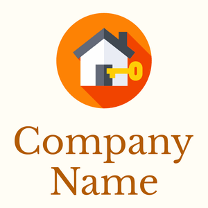 House logo on a Floral White background - Immobilien & Hypotheken